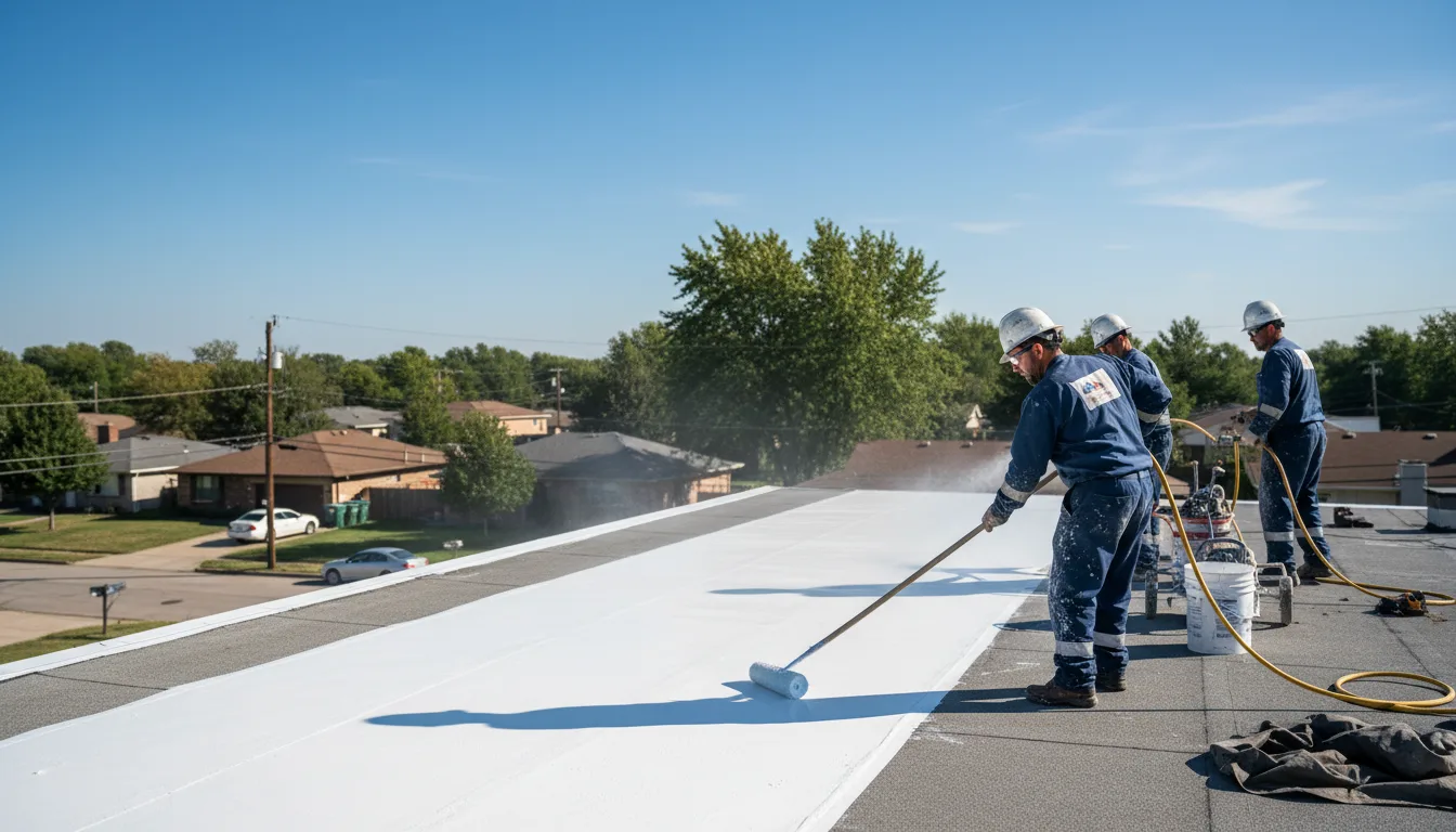 Commercial roof coating in New Lisbon, IN near me